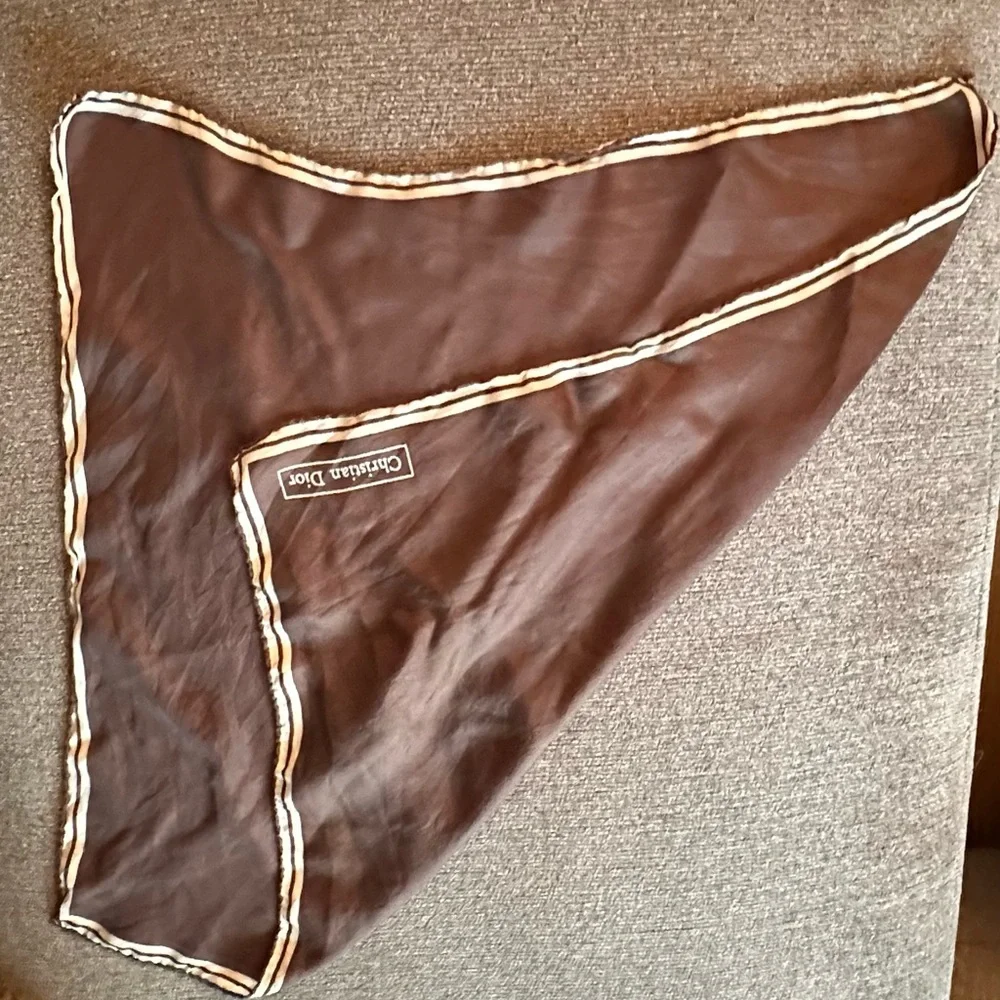 Christian Dior Brown Scarf